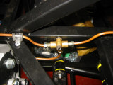 Rear brake union