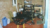 Chassis in the garage